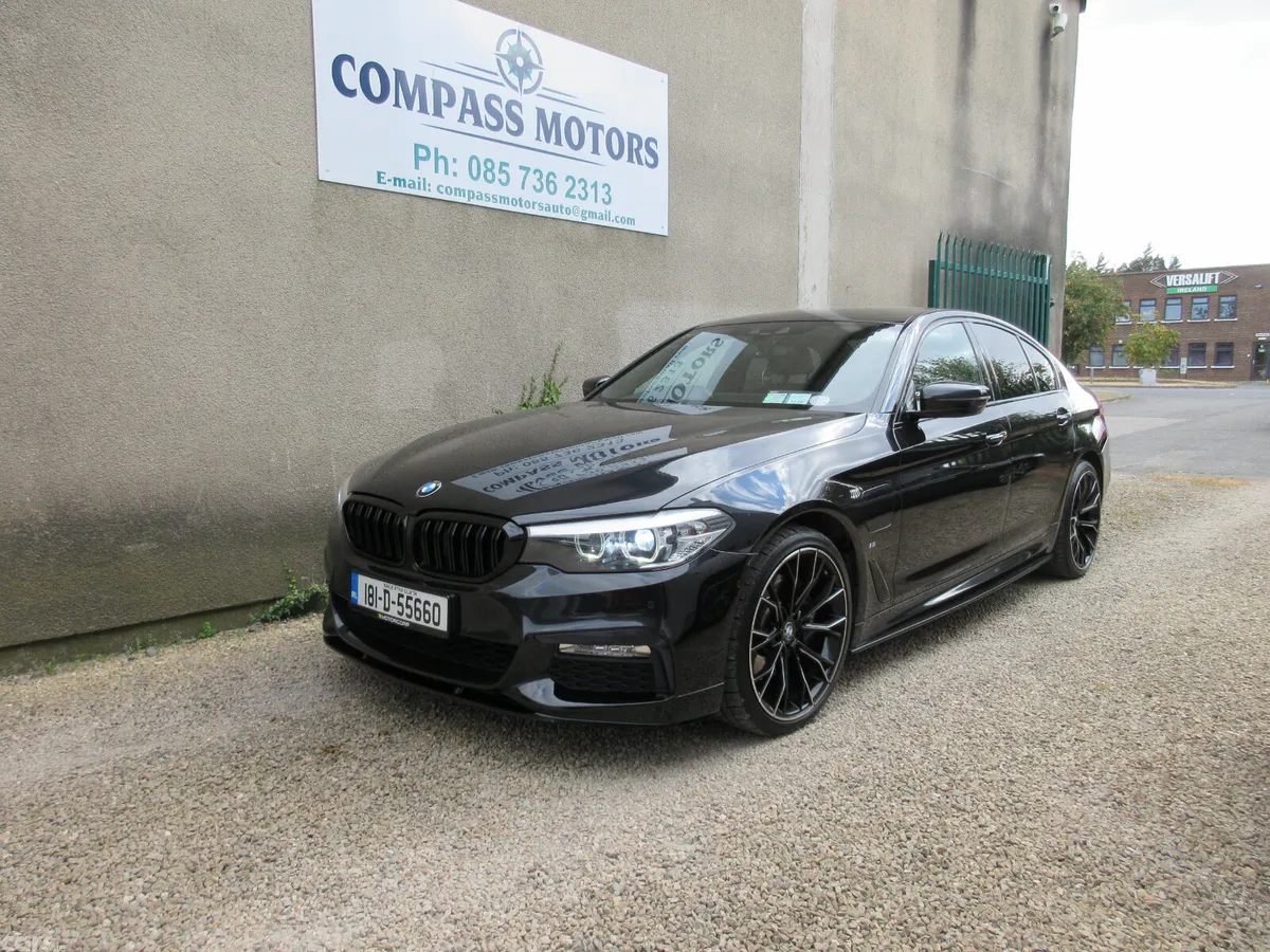 BMW 5-Series Saloon, Petrol Plug-in Hybrid, 2018, Black