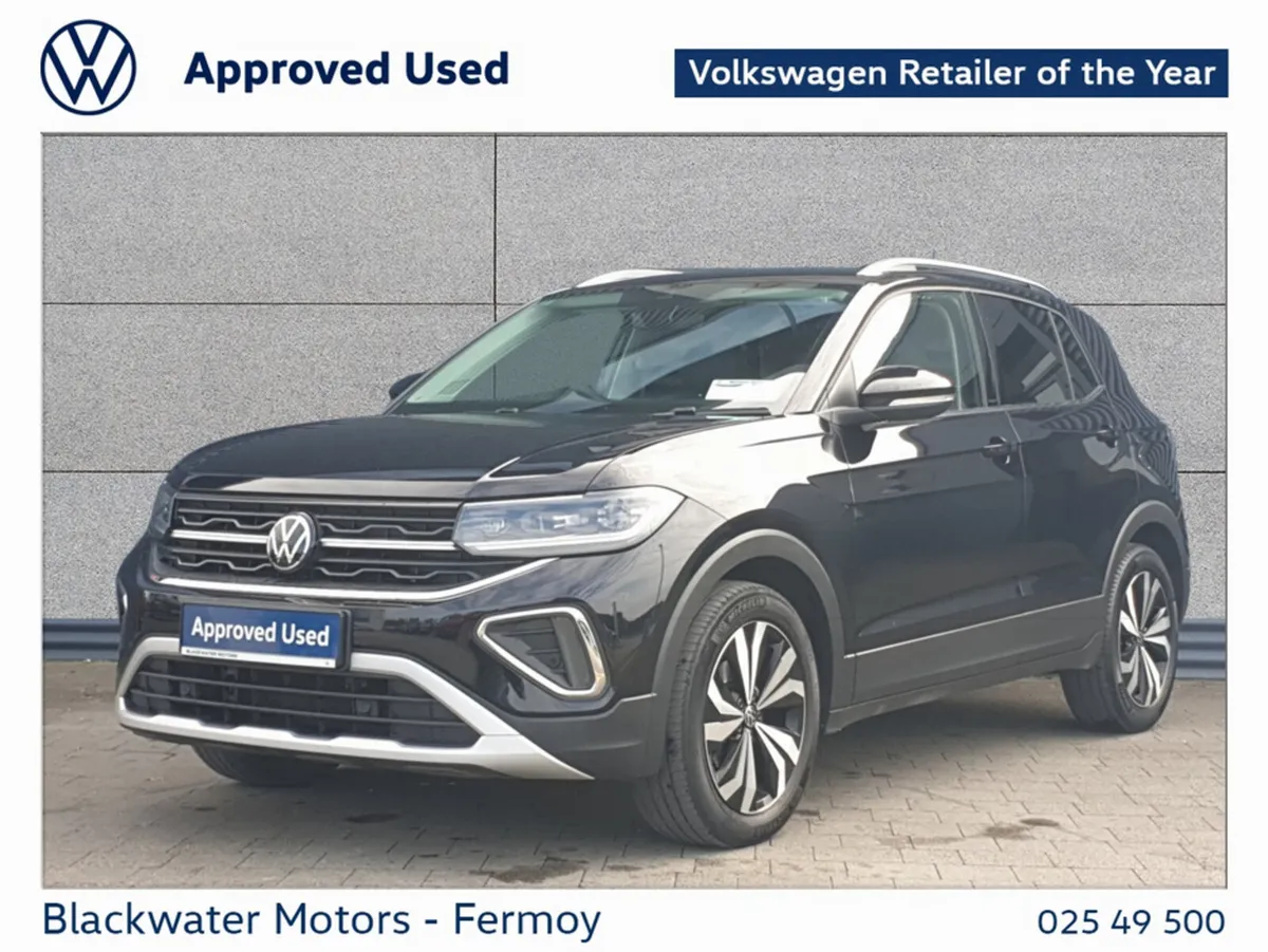 Volkswagen T-Cross SUV, Petrol, 2024, Black