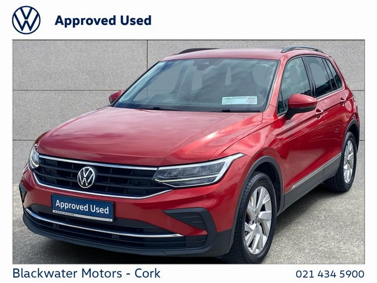 Volkswagen Tiguan SUV, Diesel, 2021, Red