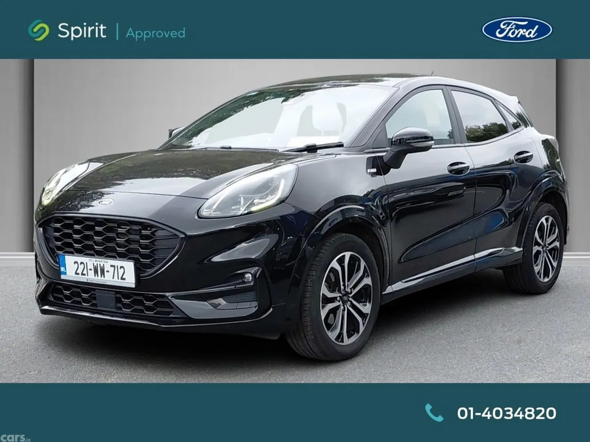 Ford Puma MPV, Petrol Hybrid, 2022, Black
