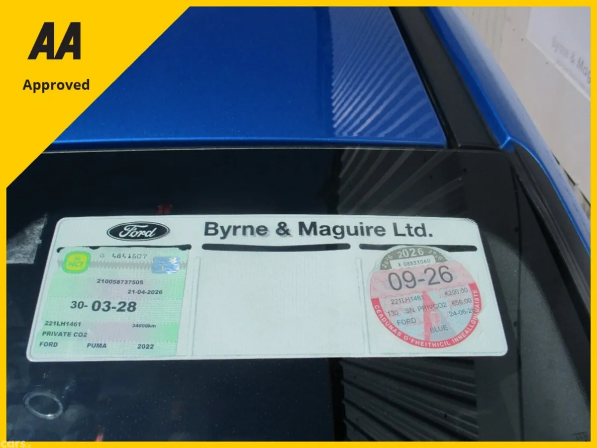 Ford Puma MPV, Petrol Hybrid, 2022, Blue
