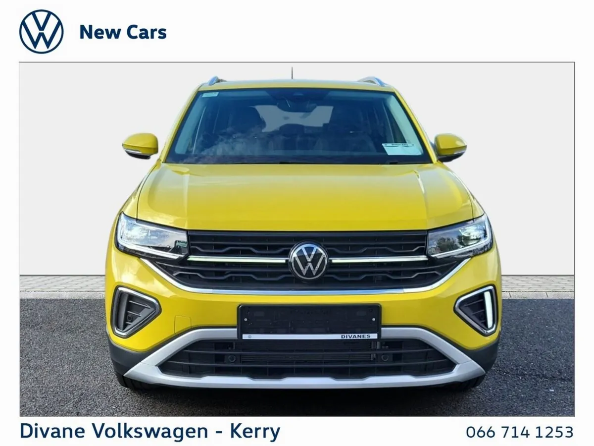 Volkswagen T-Cross SUV, Petrol, 2025, Yellow