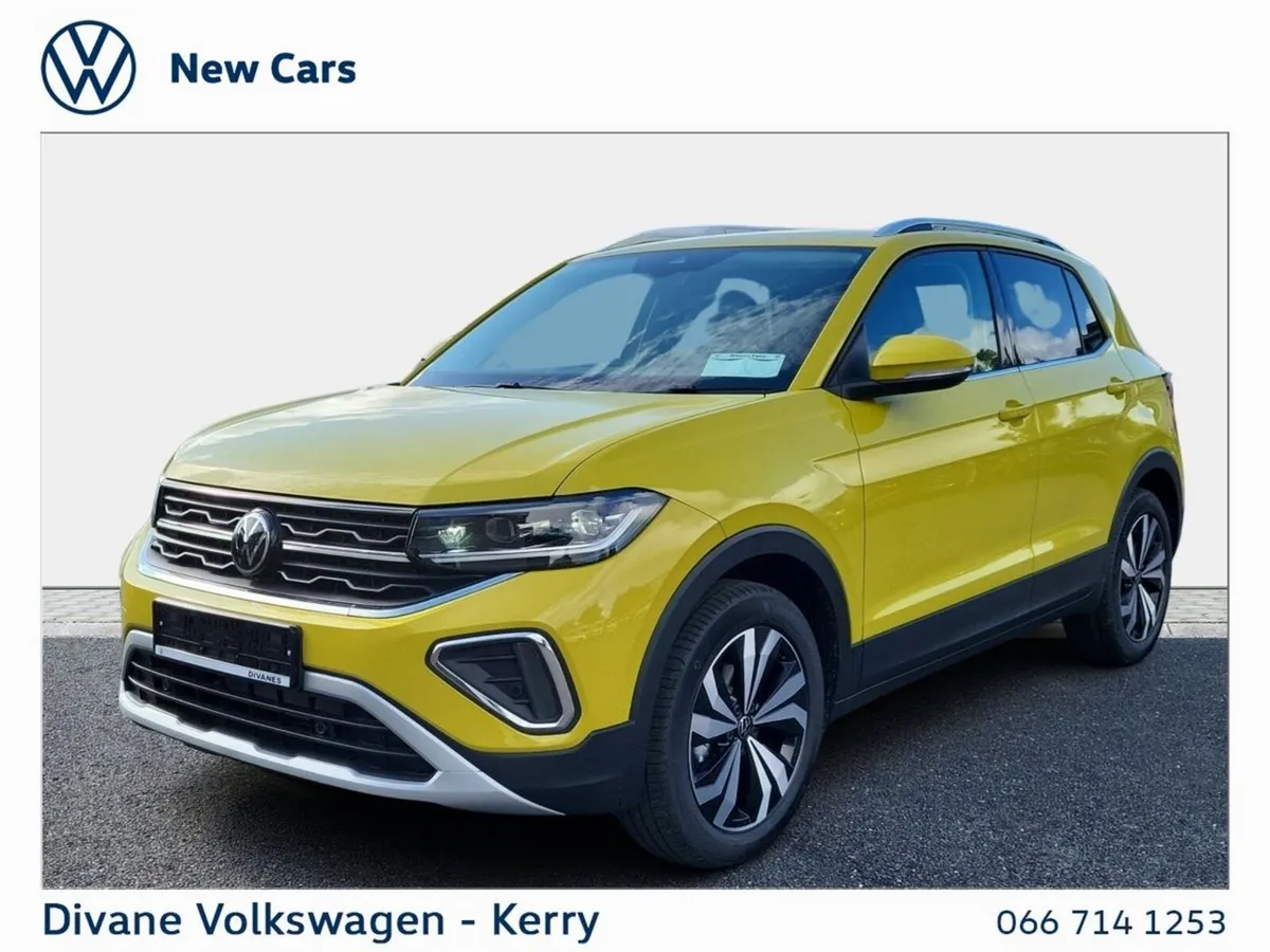 Volkswagen T-Cross SUV, Petrol, 2025, Yellow