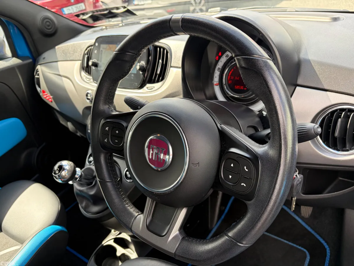 Fiat 500 Hatchback, Petrol, 2019, Blue