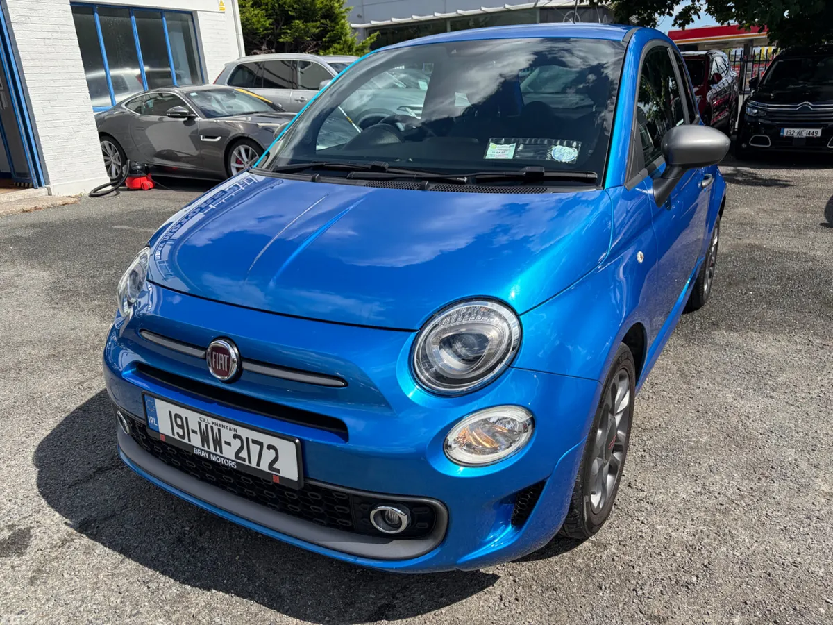 Fiat 500 Hatchback, Petrol, 2019, Blue