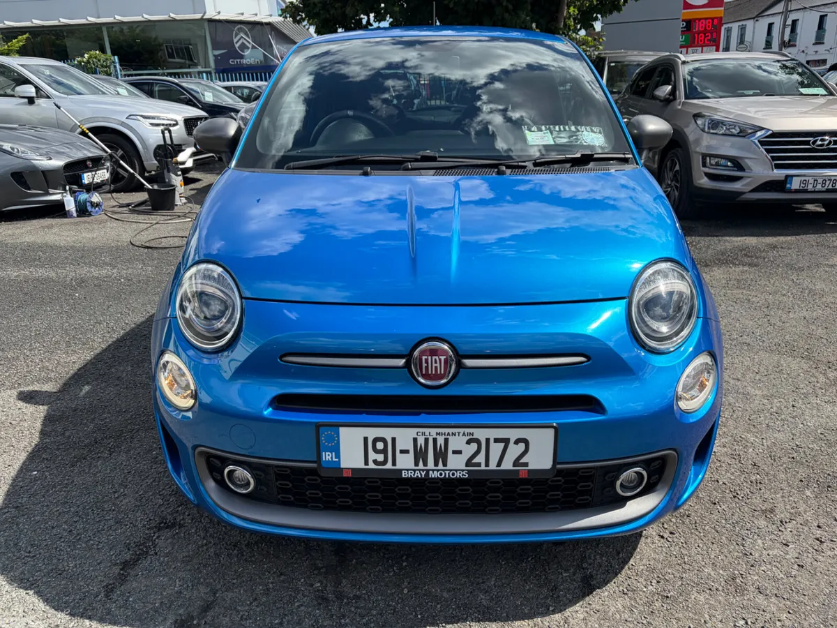 Fiat 500 Hatchback, Petrol, 2019, Blue