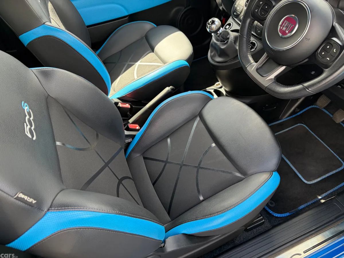 Fiat 500 Hatchback, Petrol, 2019, Blue