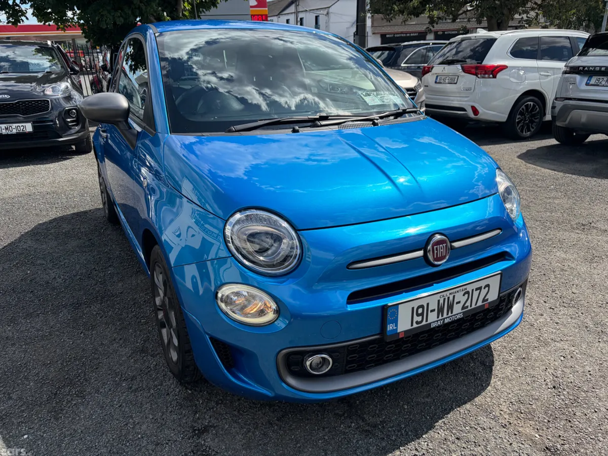 Fiat 500 Hatchback, Petrol, 2019, Blue