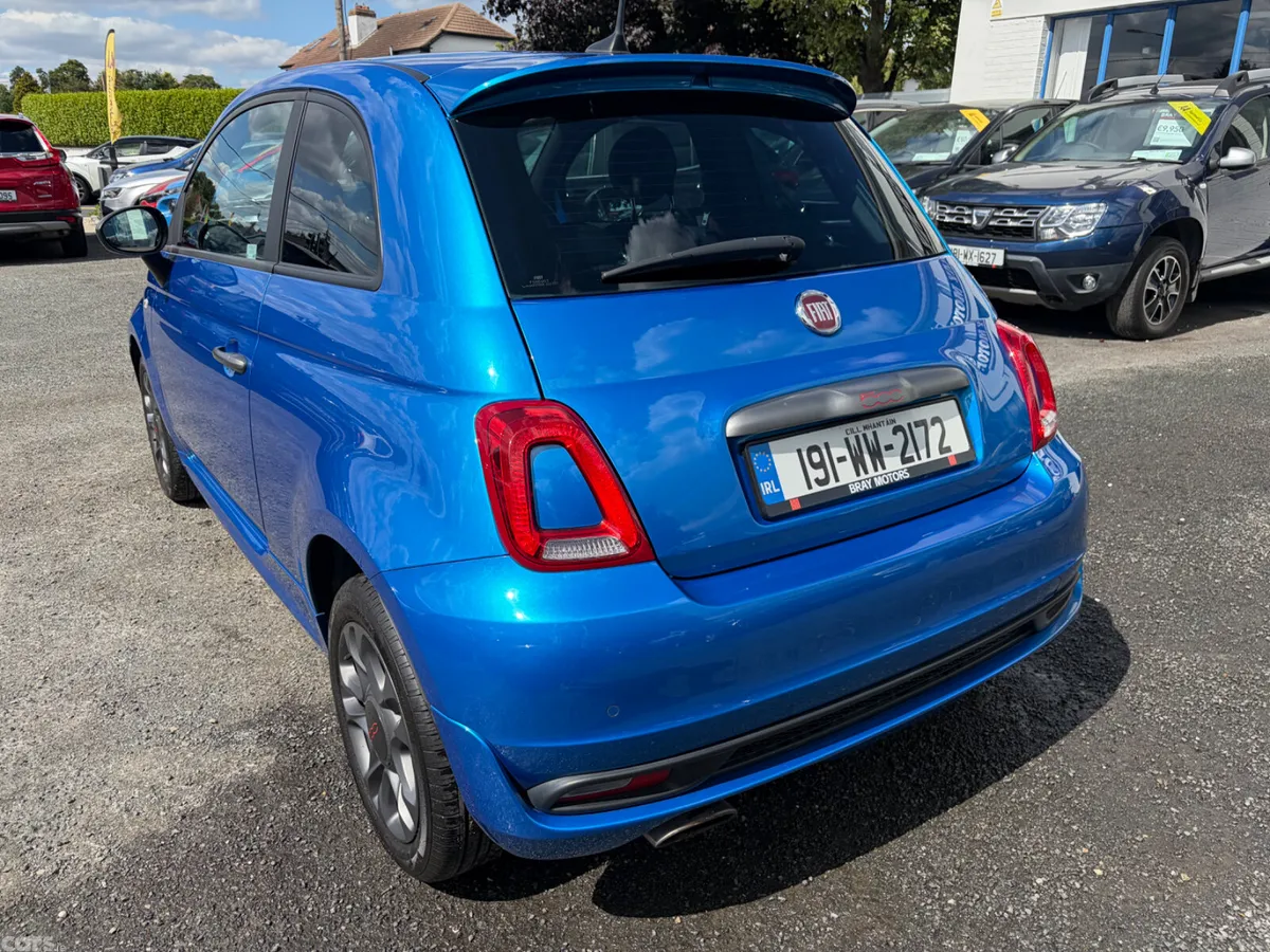 Fiat 500 Hatchback, Petrol, 2019, Blue