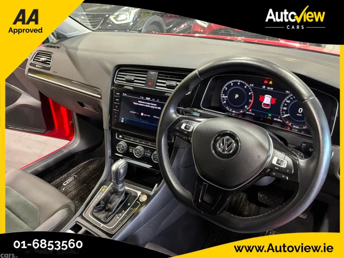 Volkswagen Golf Hatchback, Petrol, 2019, Red