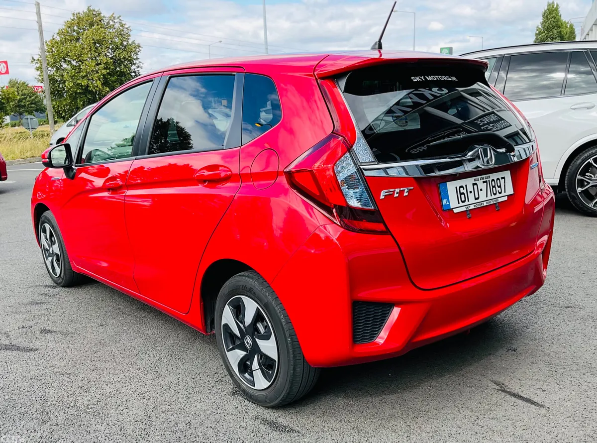 Honda Fit Hatchback, Petrol Hybrid, 2016, Red