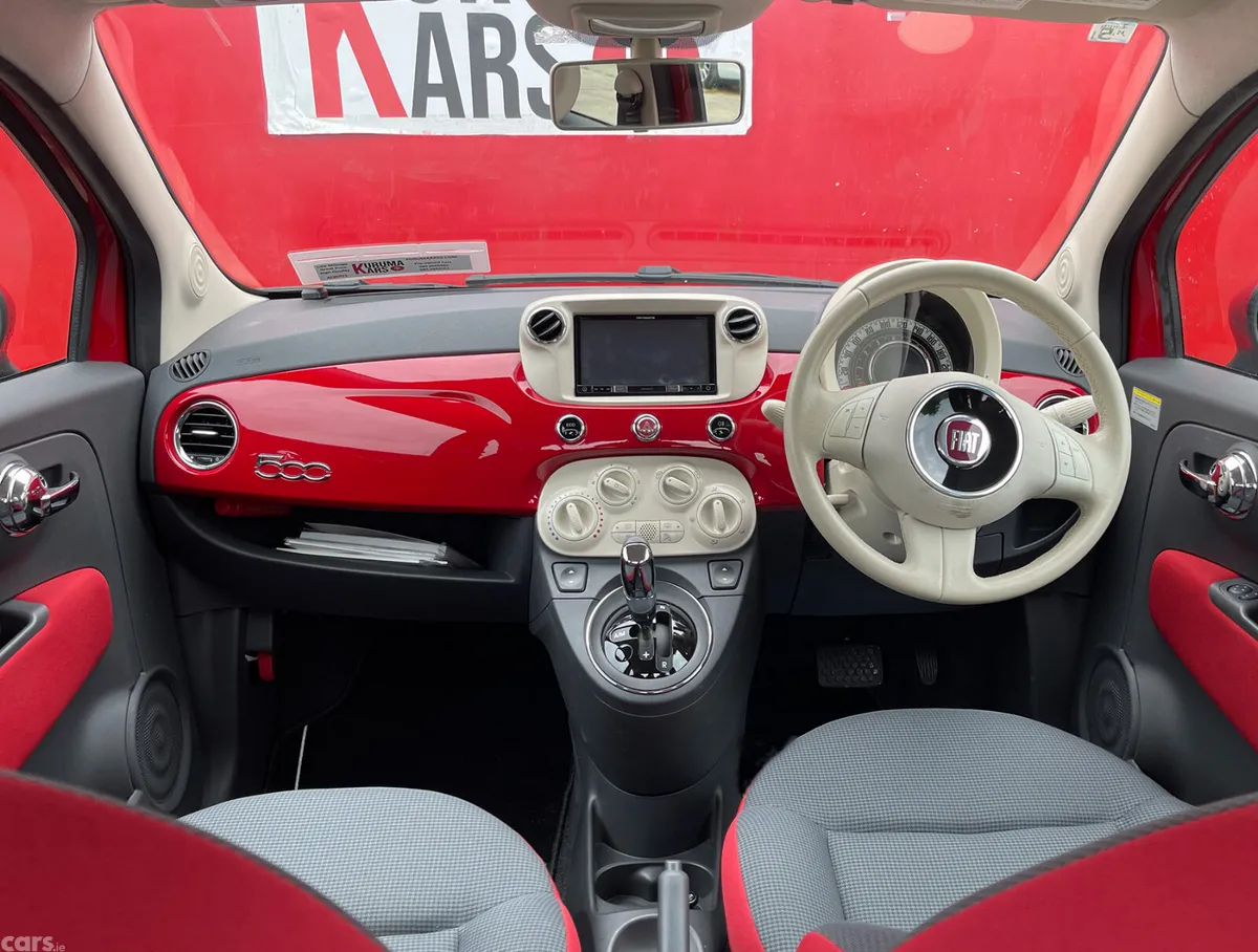 Fiat 500 Hatchback, Petrol, 2016, Red