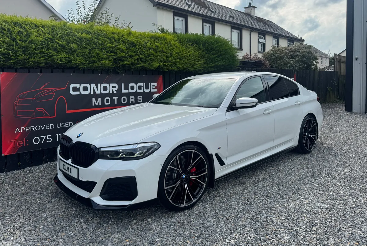 BMW 5-Series Saloon, Diesel Hybrid, 2021, White
