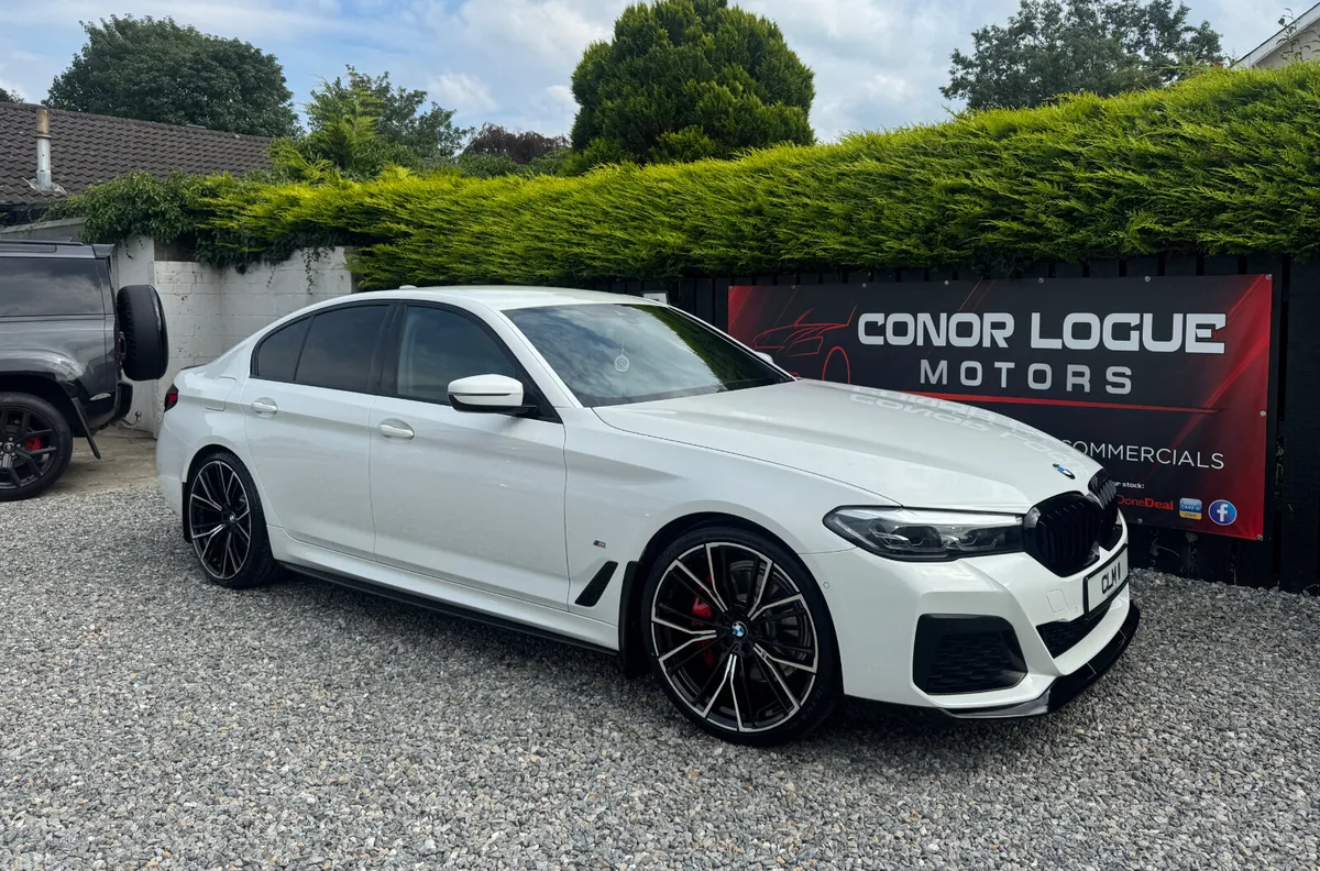 BMW 5-Series Saloon, Diesel Hybrid, 2021, White