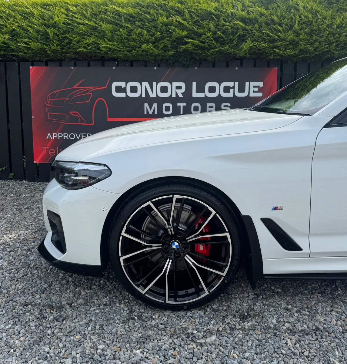 BMW 5-Series Saloon, Diesel Hybrid, 2021, White