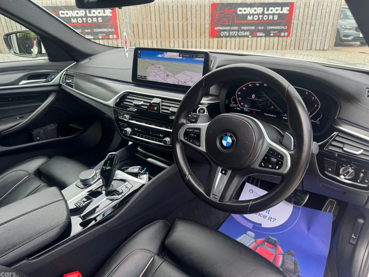 BMW 5-Series Saloon, Diesel Hybrid, 2021, White