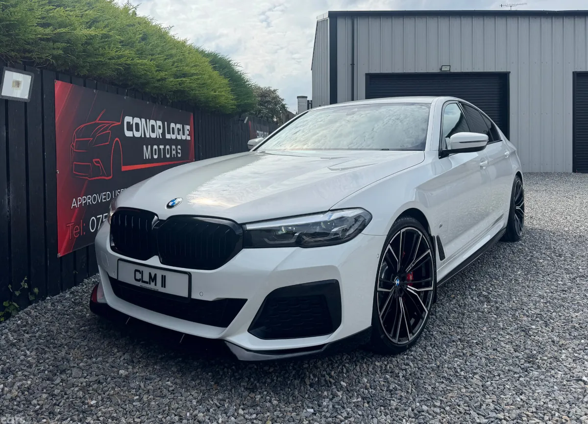 BMW 5-Series Saloon, Diesel Hybrid, 2021, White
