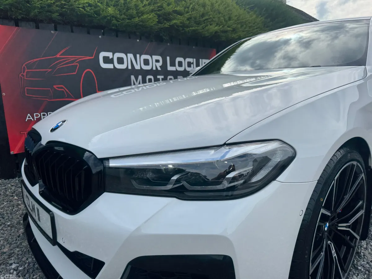 BMW 5-Series Saloon, Diesel Hybrid, 2021, White