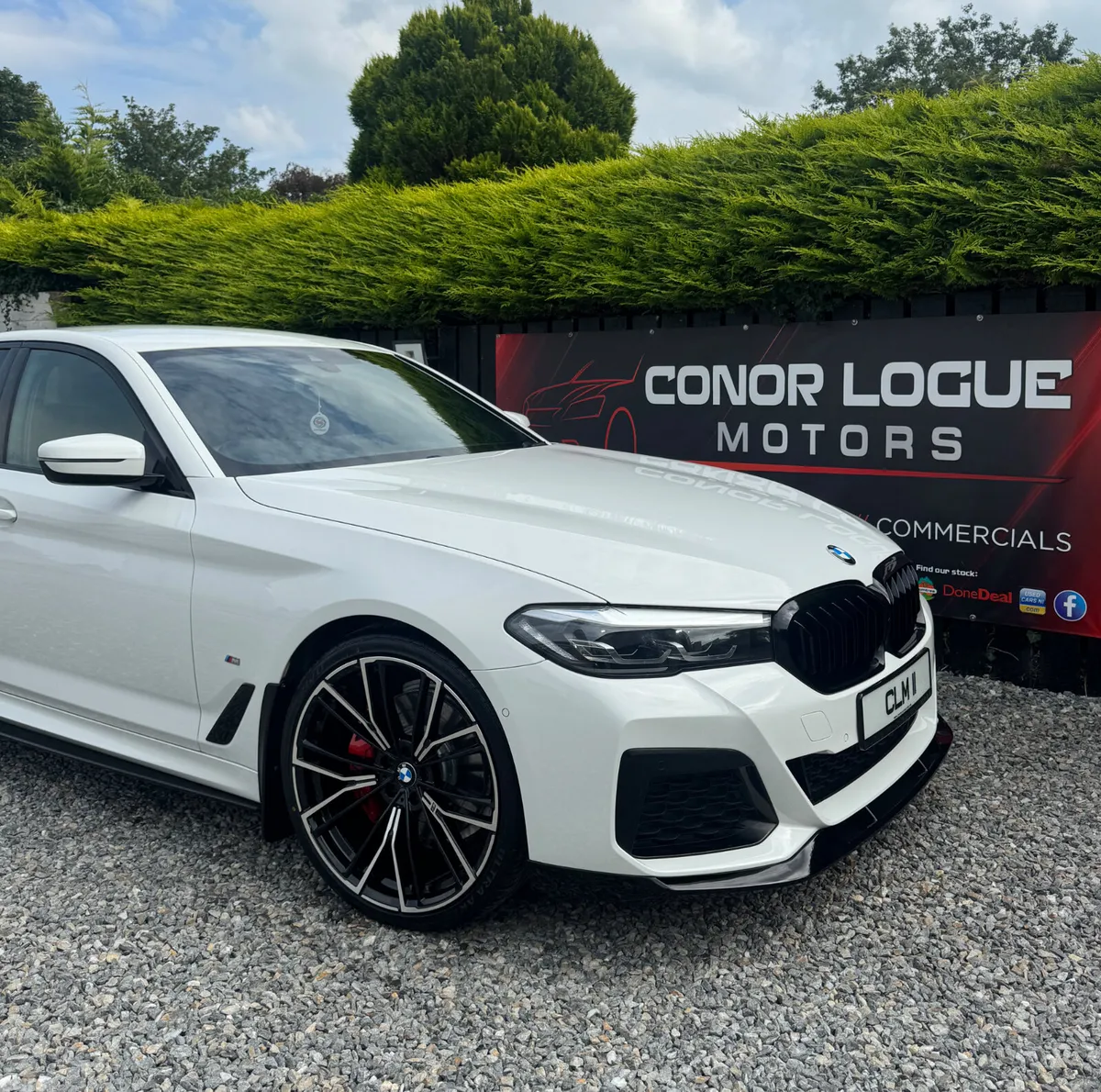BMW 5-Series Saloon, Diesel Hybrid, 2021, White