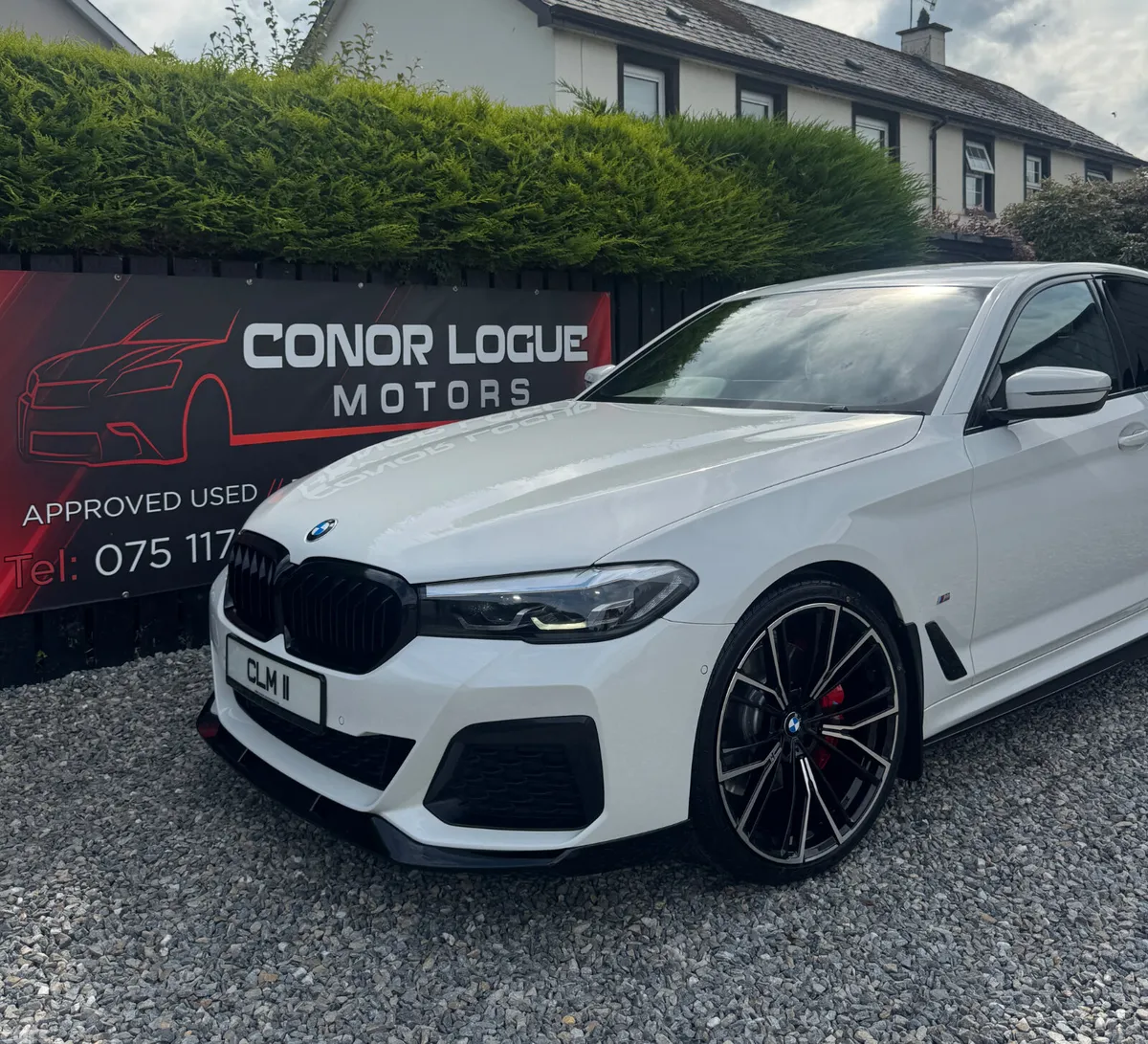 BMW 5-Series Saloon, Diesel Hybrid, 2021, White