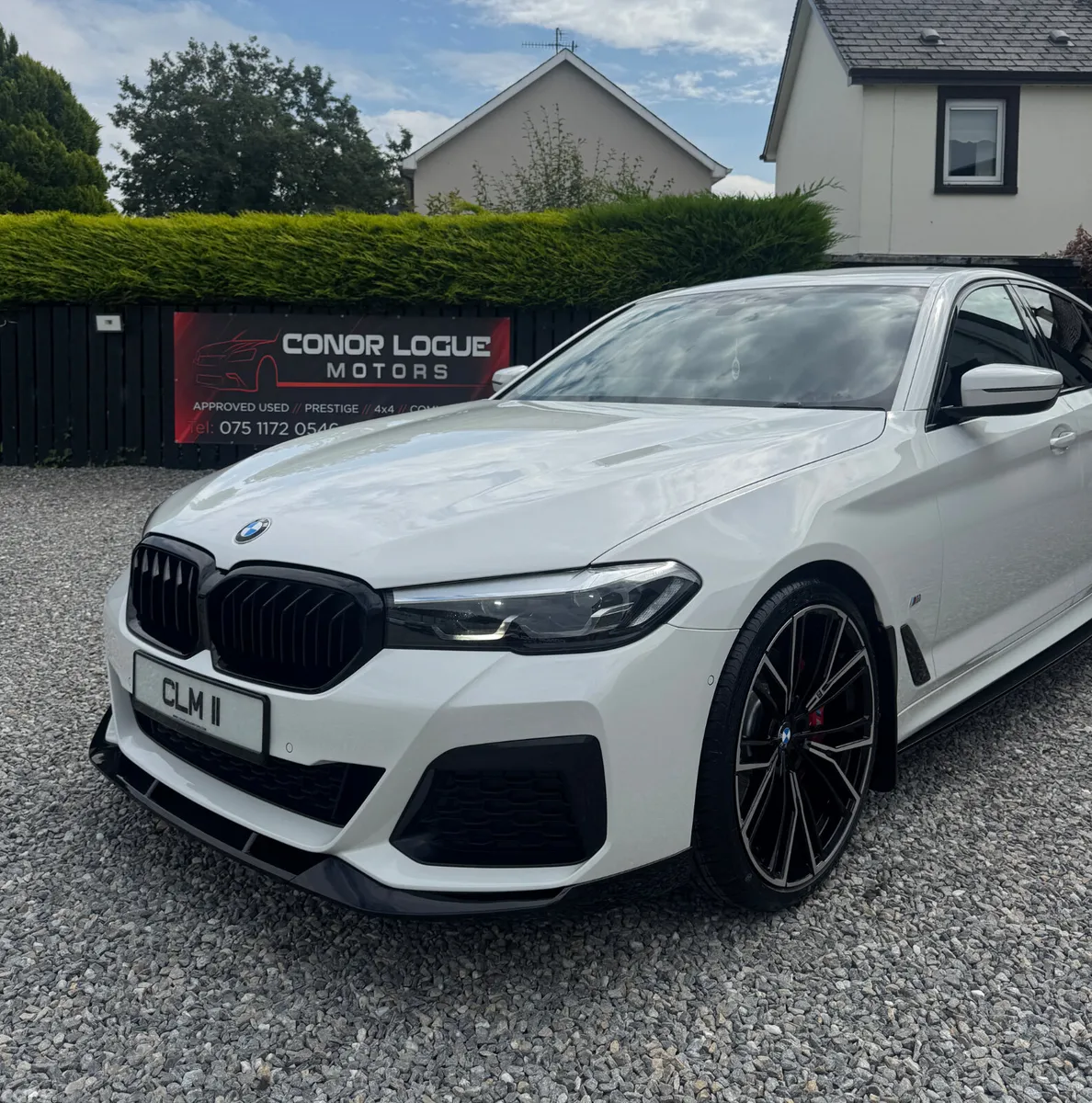 BMW 5-Series Saloon, Diesel Hybrid, 2021, White