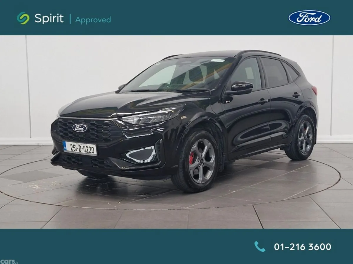 Ford Kuga SUV, Petrol Plug-in Hybrid, 2025, Black