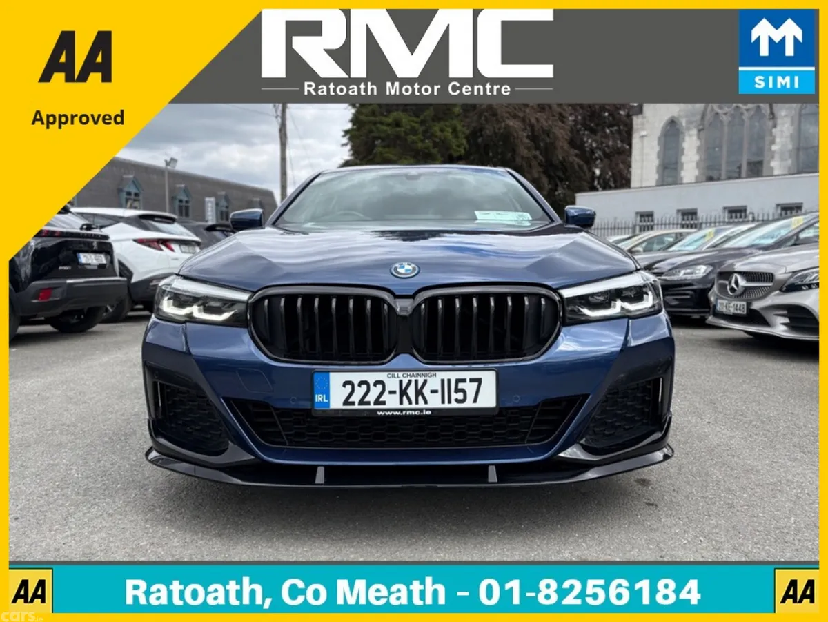 BMW 5-Series Saloon, Petrol Plug-in Hybrid, 2022, Blue