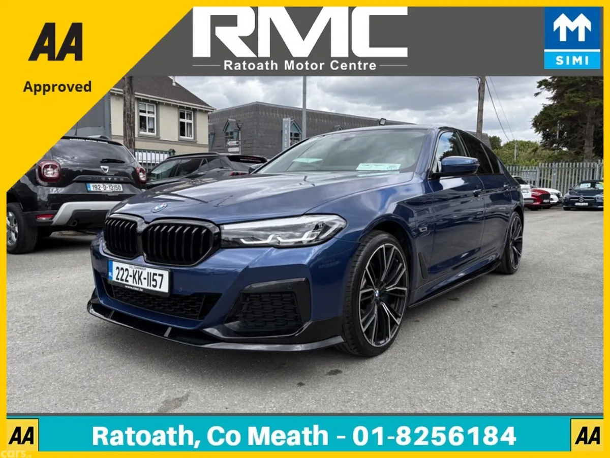 BMW 5-Series Saloon, Petrol Plug-in Hybrid, 2022, Blue