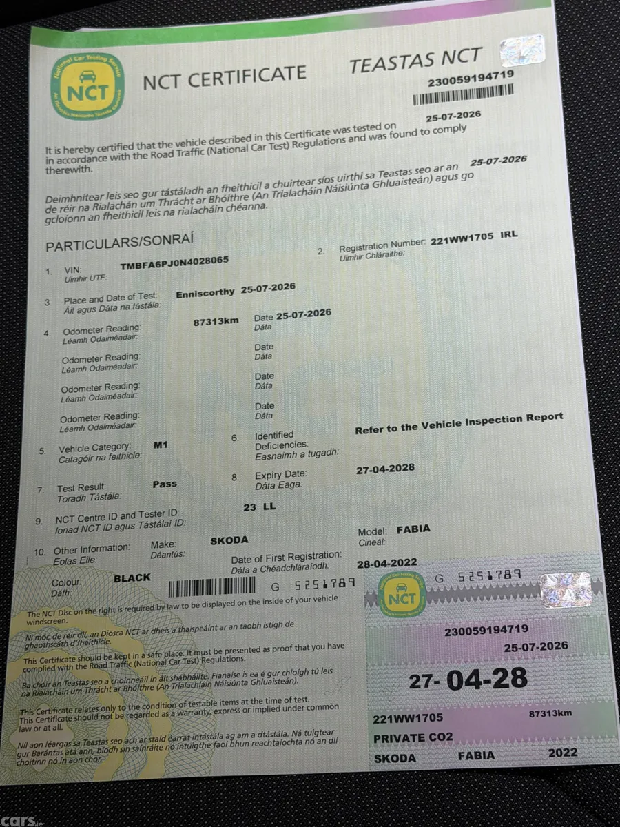 Skoda Fabia Hatchback, Petrol, 2022, Black