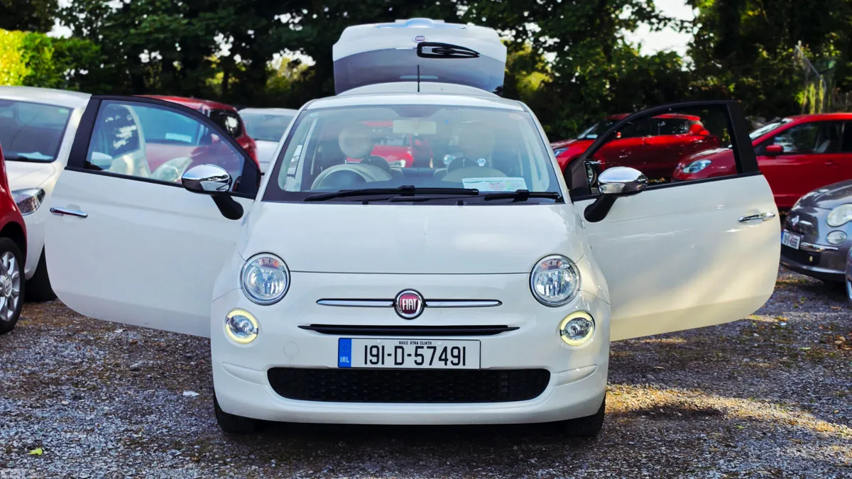 Fiat 500 Hatchback, Petrol, 2019, White