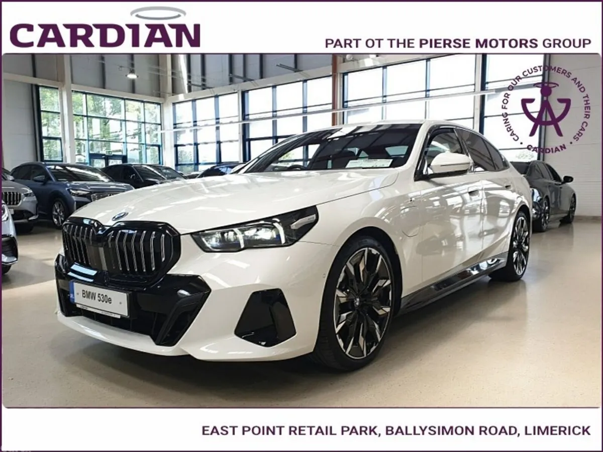BMW 5-Series Saloon, Petrol Hybrid, 2026, White