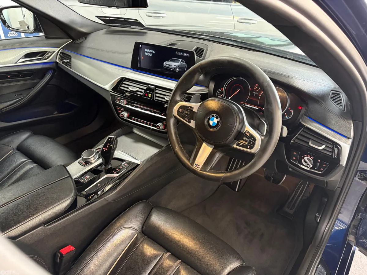 BMW 5-Series Saloon, Diesel, 2017, Blue