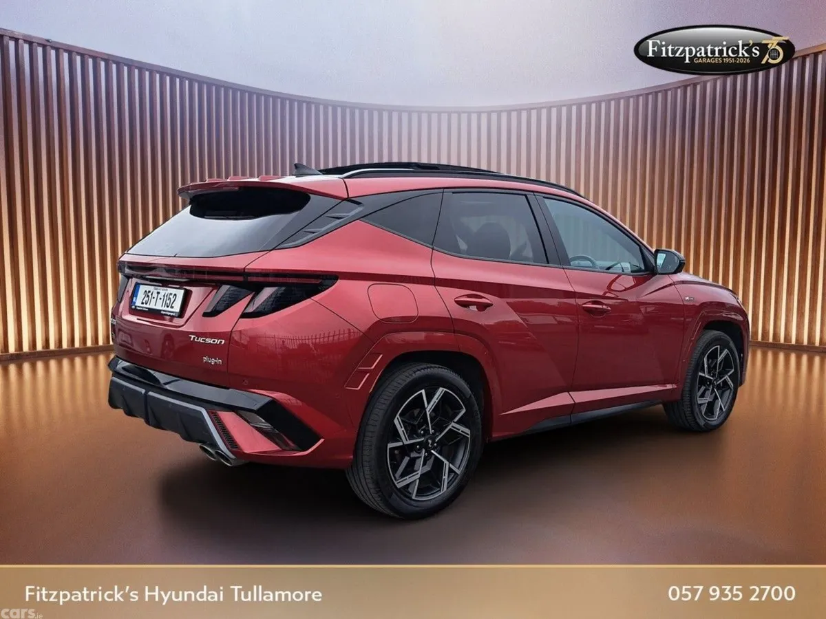 Hyundai Tucson SUV, Petrol Plug-in Hybrid, 2025, Red