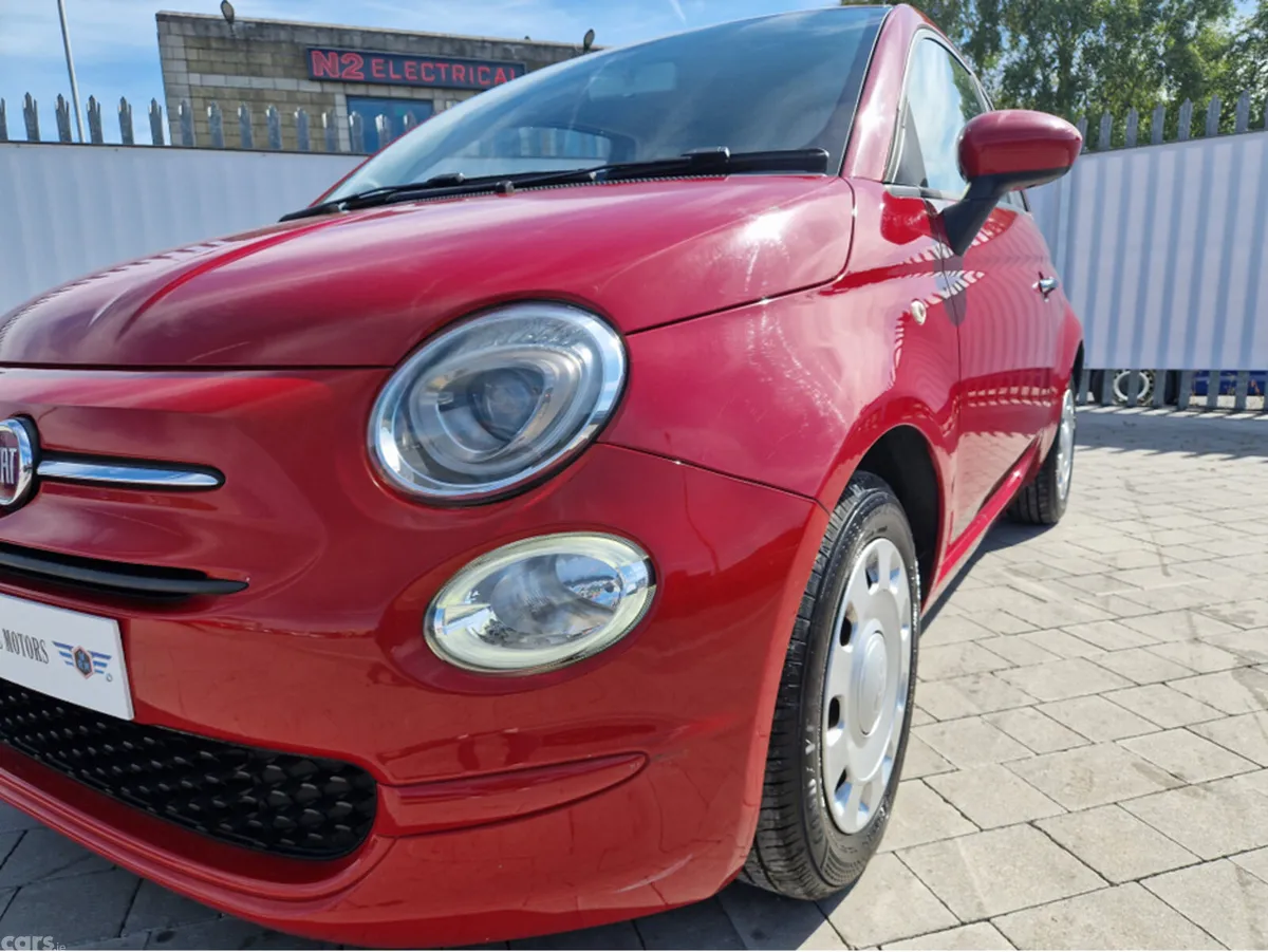 Fiat 500 Hatchback, Petrol, 2017, Red