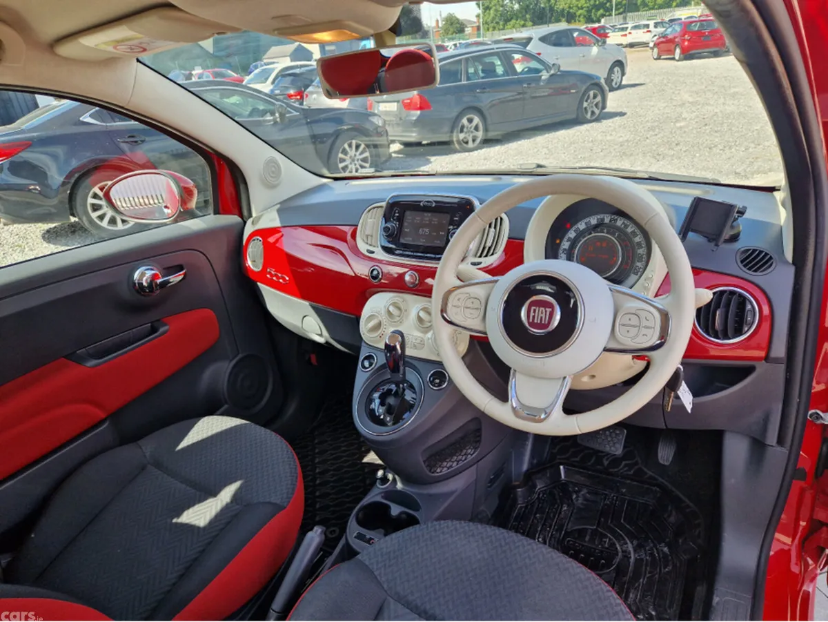 Fiat 500 Hatchback, Petrol, 2017, Red