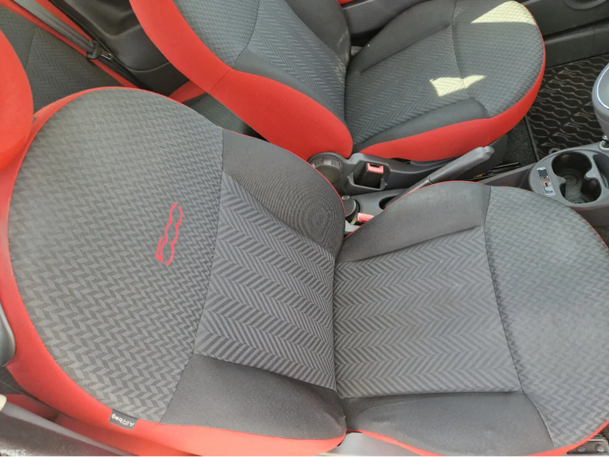 Fiat 500 Hatchback, Petrol, 2017, Red