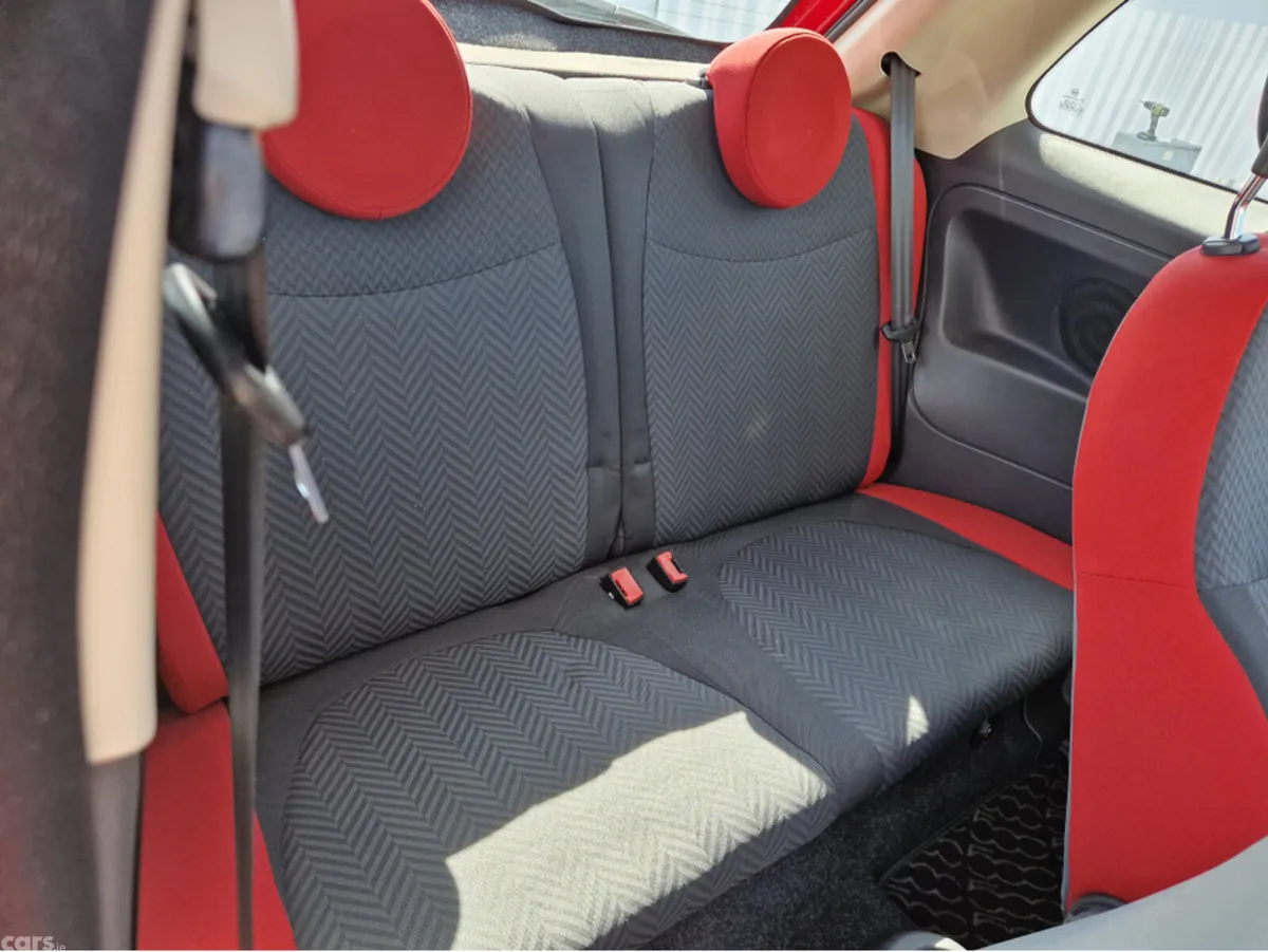 Fiat 500 Hatchback, Petrol, 2017, Red
