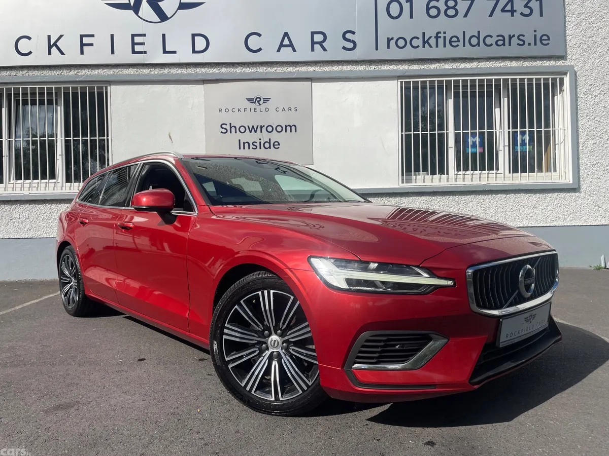 Volvo V60 Estate, Petrol Hybrid, 2021, Red
