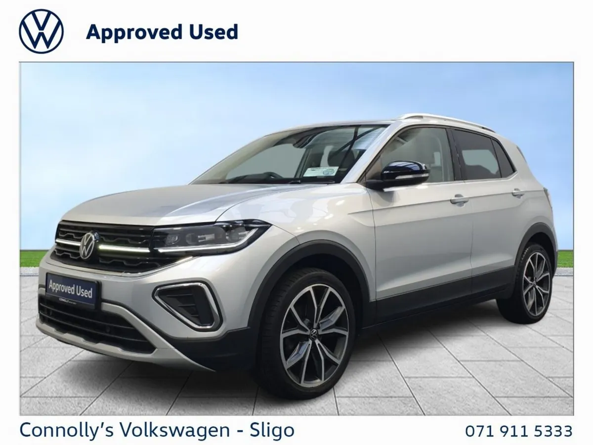 Volkswagen T-Cross SUV, Petrol, 2024, Silver