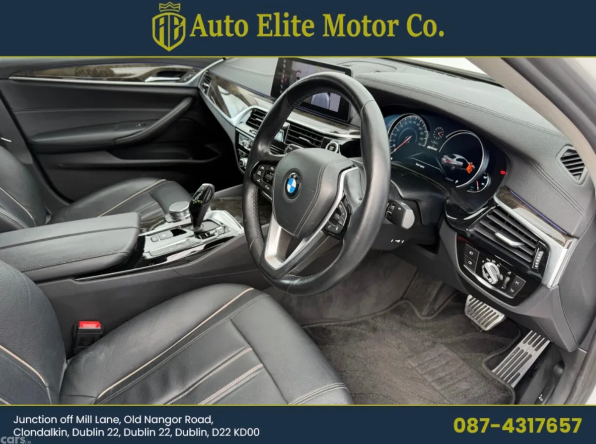 BMW 5-Series Saloon, Petrol Hybrid, 2017, White