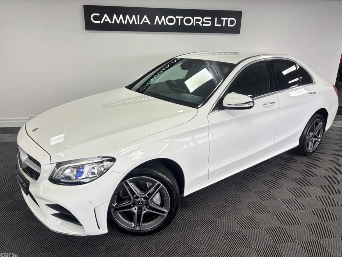 Mercedes-Benz C-Class Saloon, Petrol Hybrid, 2019, White