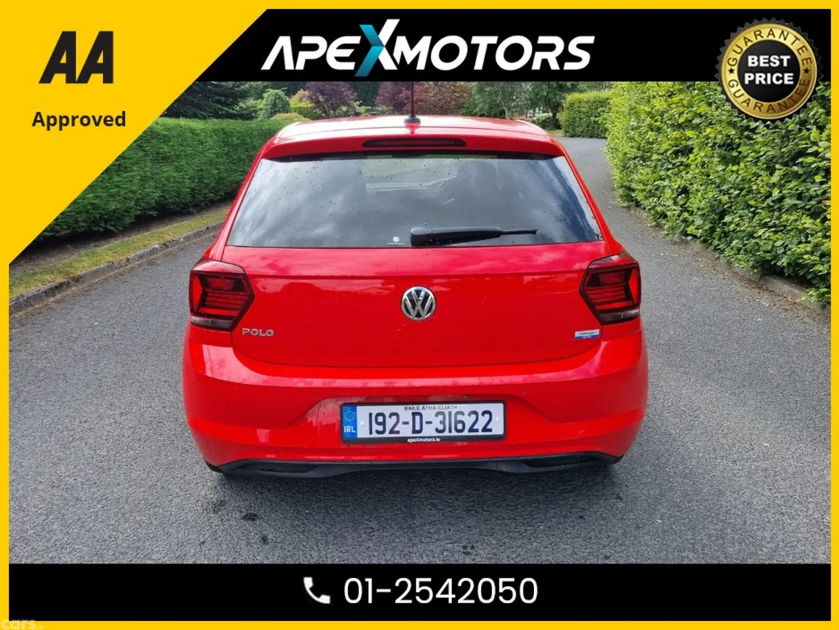 Volkswagen Polo Hatchback, Petrol, 2019, Red