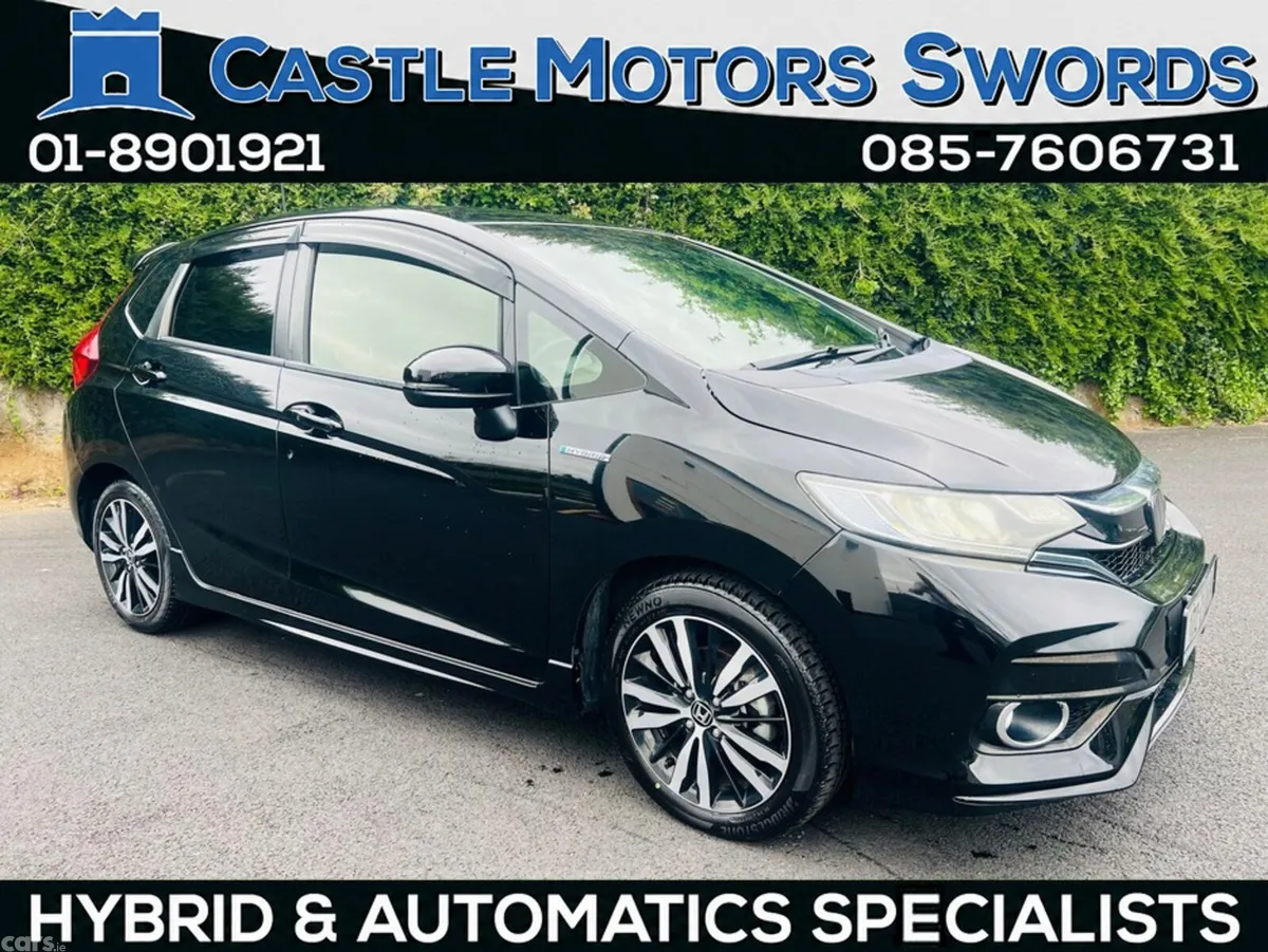 Honda Fit Hatchback, Petrol Hybrid, 2017, Black