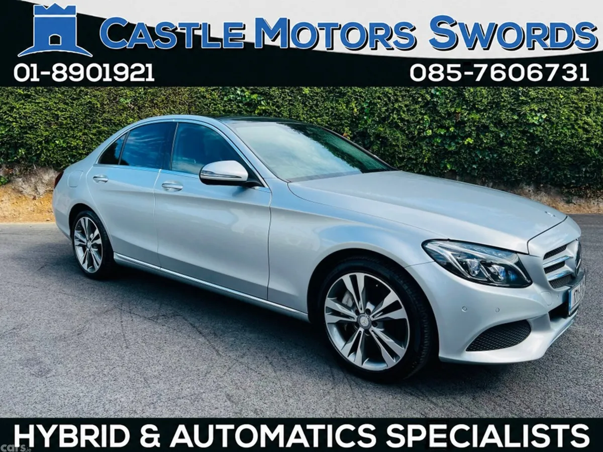 Mercedes-Benz C-Class Saloon, Petrol Plug-in Hybrid, 2017, Silver