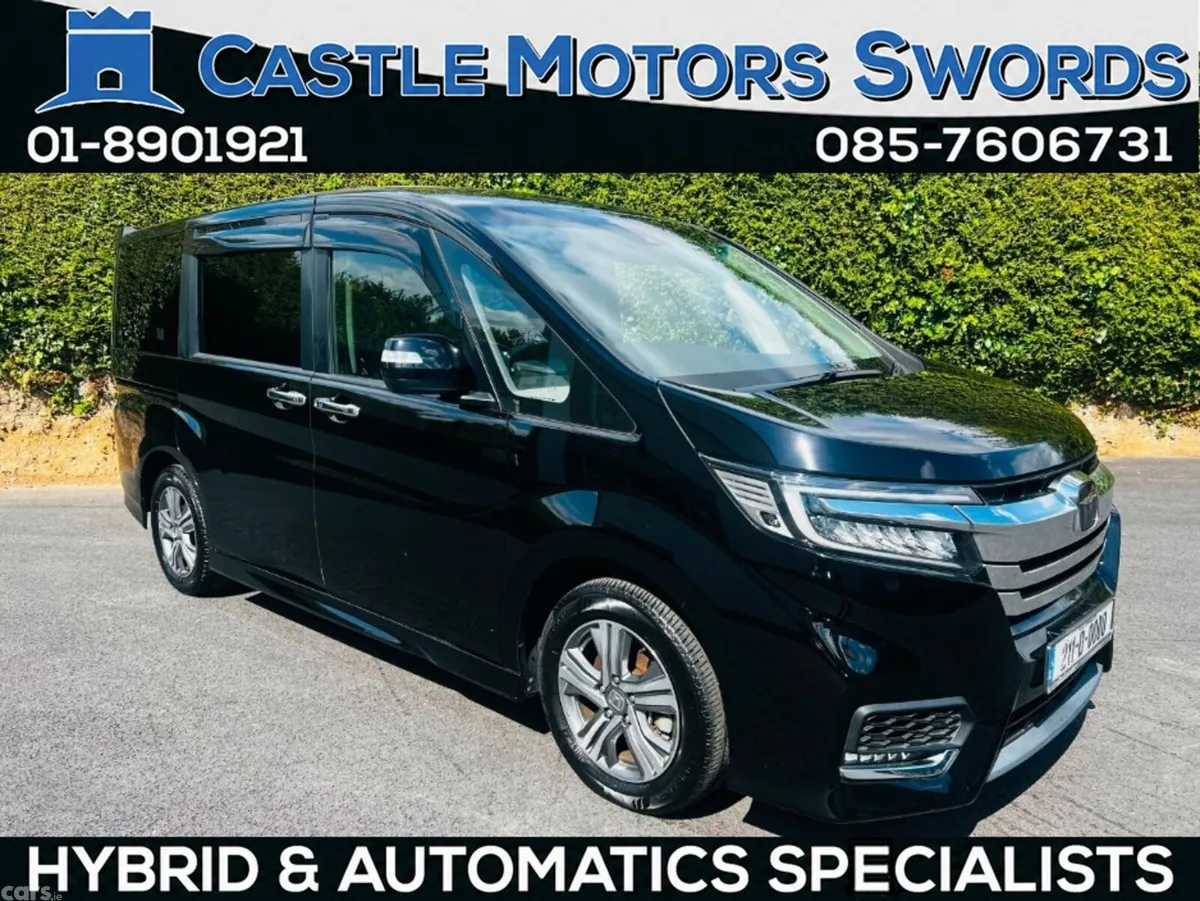 Honda Stepwagon MPV, Petrol Hybrid, 2021, Black