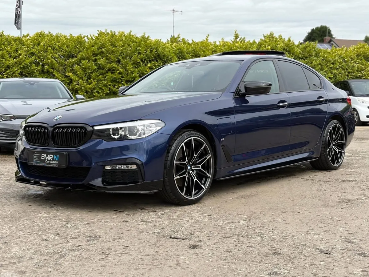 BMW 5-Series Saloon, Petrol Hybrid, 2017, Blue