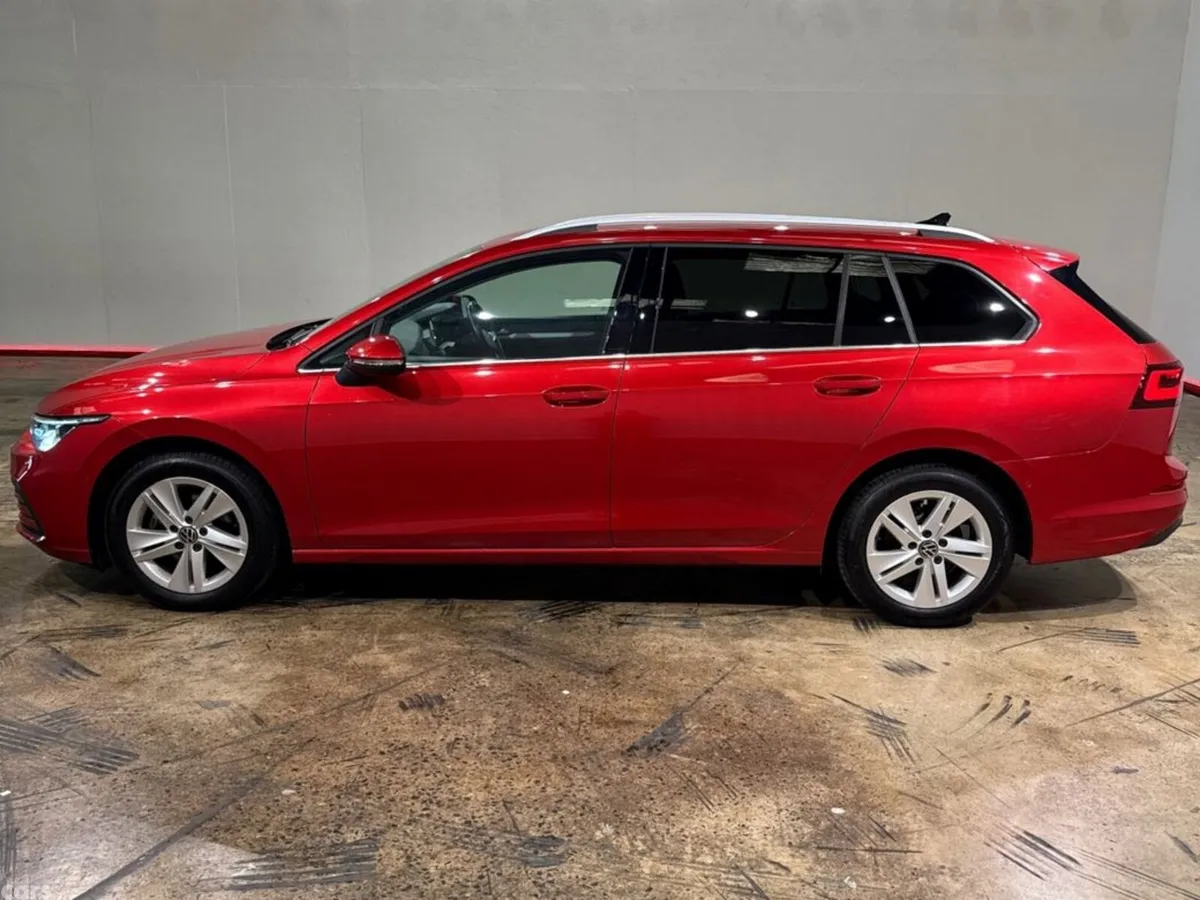 Volkswagen Golf Estate, Petrol Hybrid, 2021, Red