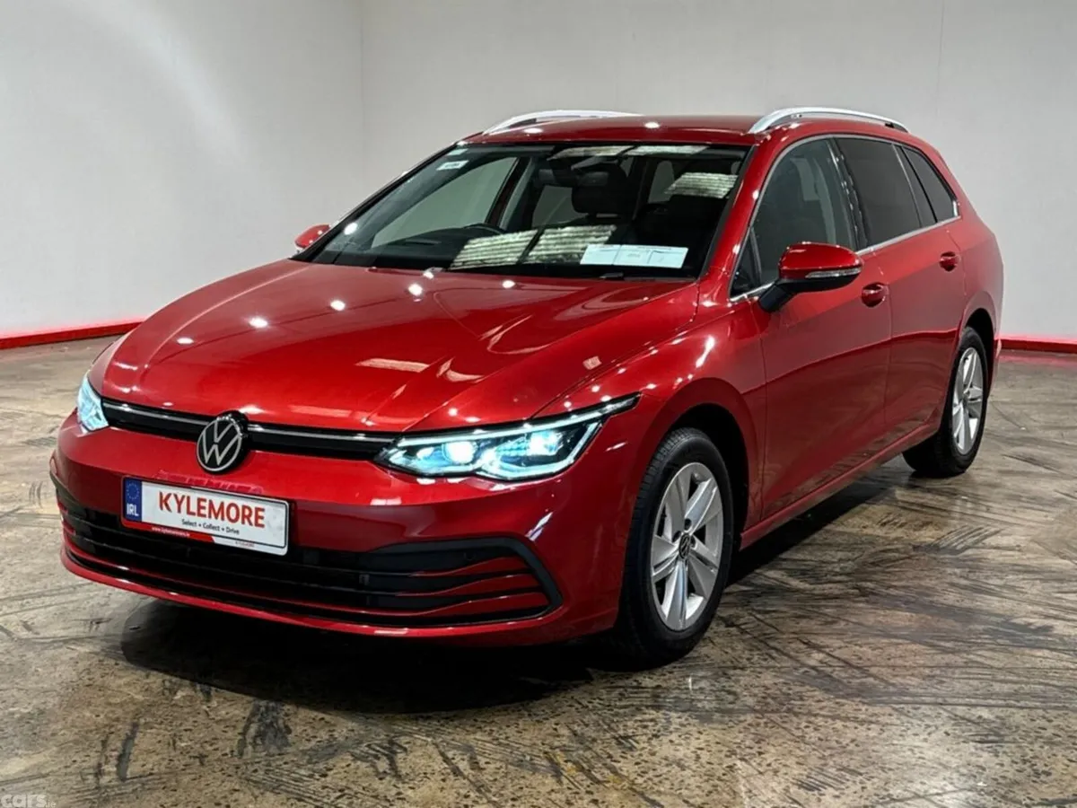 Volkswagen Golf Estate, Petrol Hybrid, 2021, Red