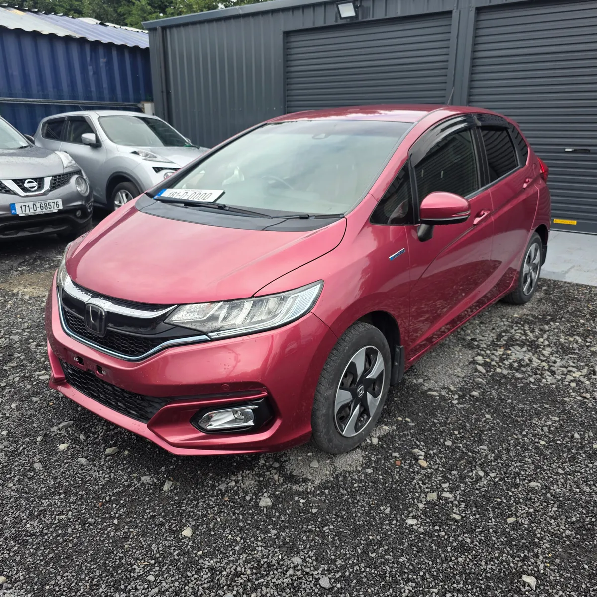 Honda Fit Hatchback, Petrol Hybrid, 2018, Red