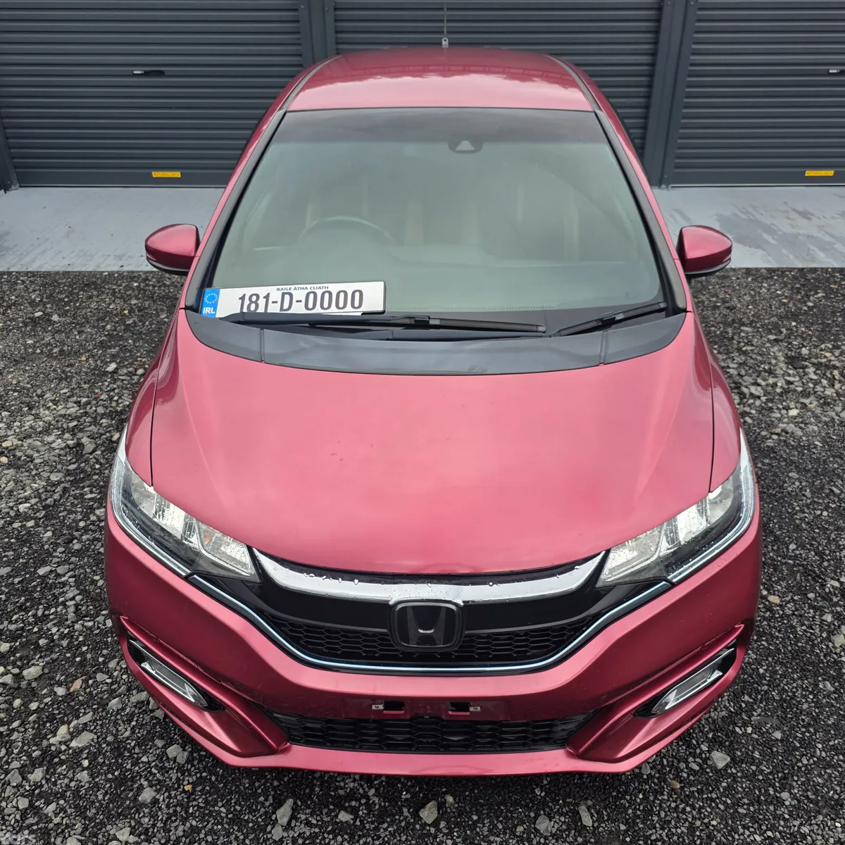 Honda Fit Hatchback, Petrol Hybrid, 2018, Red